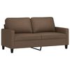 vidaXL 2-personers sofa 140 cm stof brun