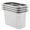 vidaXL gastronorm beholder 4 stk. GN 1/3 200 mm rustfrit st&aring;l