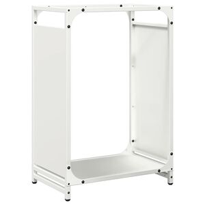 vidaXL br&aelig;ndestativ 44x28x65 cm koldvalset st&aring;l hvid