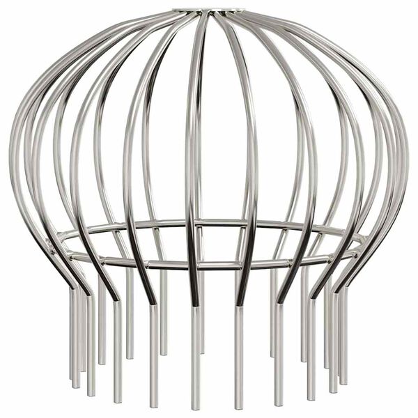 vidaXL Tagrende bladbeskytter 8 pcs S&oslash;lv 160 mm Rustfrit st&aring;l