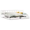 vidaXL daybed med udtr&aelig;k og skuffer uden madras 90x190 cm hvid