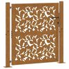 vidaXL havel&aring;ge 100x100 cm vejrbestandigt st&aring;lbladdesign