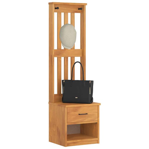 vidaXL Hall træ SANDNES 45x40x159,5 cm massivt fyrretræ