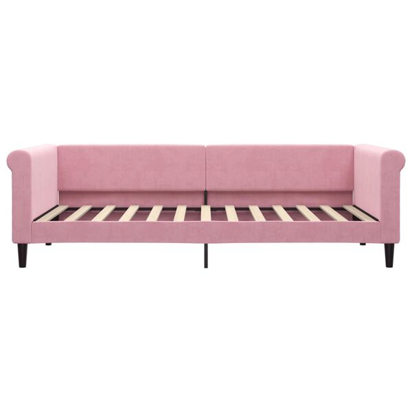 vidaXL daybed 90x200 cm velour pink