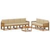 vidaXL Udend&oslash;rs sofagruppe 8 stk. 7-personers Naturlig og Beige
