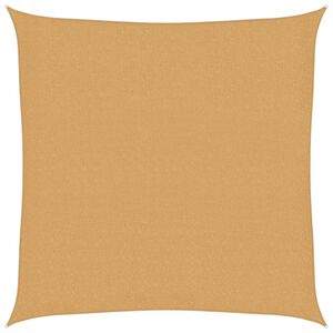 vidaXL solsejl 2,5x2,5 m 160 g/m&sup2; HDPE sandfarvet