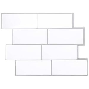 vidaXL Subway flise 20 pcs Hvid gr&aring; 29 x 21 cm Polyurethan og PET