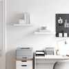 vidaXL v&aelig;ghylder 2 stk. 50x23x3,8 cm MDF hvid