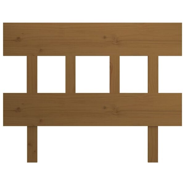 vidaXL sengeg&aelig;rde 103,5x3x81 cm massivt fyrretr&aelig; gyldenbrun