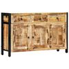 vidaXL sk&aelig;nk 120 x 35 x 76 cm massivt mangotr&aelig;