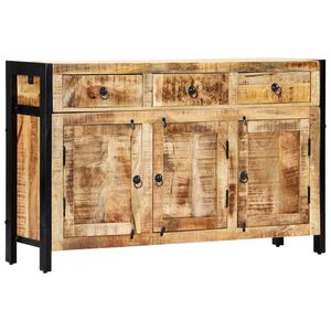 vidaXL sk&aelig;nk 120 x 35 x 76 cm massivt mangotr&aelig;