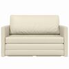 vidaXL Sovesofa Creme 124 x 71 x 78 cm Fløjl