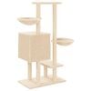 vidaXL kradsetræ med sisalstolper 117 cm cremefarvet