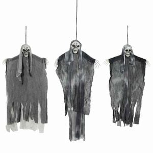 vidaXL Halloween H&aelig;ngende Sp&oslash;gelse 3 stk. Sort 66 x 110 cm Polyester