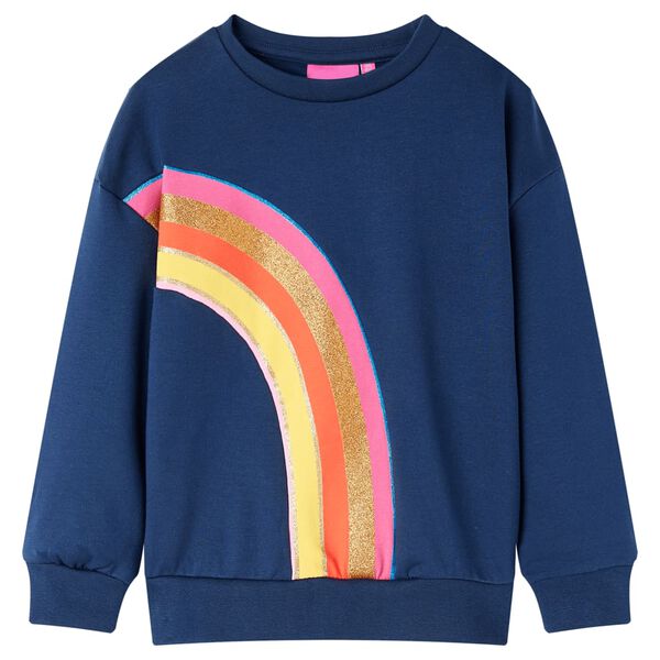 Sweatshirt til b&oslash;rn str. 140 marinebl&aring;