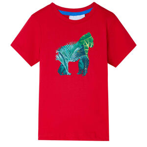 vidaXL T-shirt til b&oslash;rn str. 140 r&oslash;d