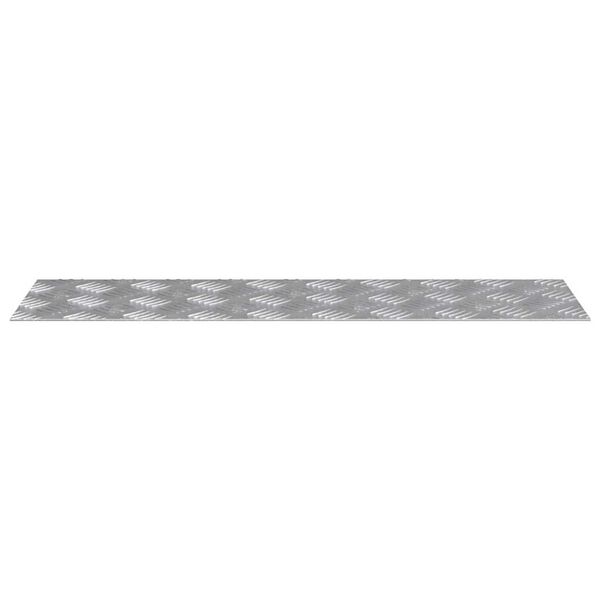 vidaXL Trappe Tread Rektangulær 2 pcs Sølv 70 x 20 cm Aluminium