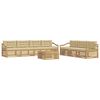 vidaXL Udend&oslash;rs sofagruppe 8 stk. Hvid og Beige Polyester