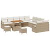 vidaXL Havesofa S&aelig;t 13 stk. 12-Antal s&aelig;der Beige og creme