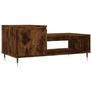 vidaXL sofabord 100x50x45 cm konstrueret tr&aelig; r&oslash;get egetr&aelig;sfarve