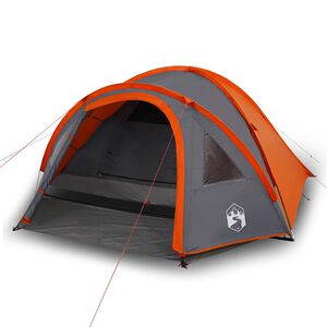 vidaXL 4-personers campingtelt vandt&aelig;t orange