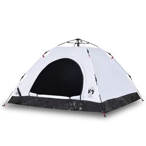 vidaXL 5-personers campingtelt vandt&aelig;t quick-release m&oslash;rkl&aelig;gning hvid