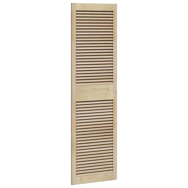 vidaXL Skabsd&oslash;r 2 pcs Naturfarvet 170 x 2,1 x 49,5 cm Massiv fyrretr&aelig;