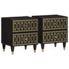 vidaXL sengeborde 2 stk. 40x33x46 cm massivt mangotr&aelig;