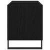 vidaXL Pladeskab med hylde Sort eg 85 x 38 x 48 cm Konstrueret træ