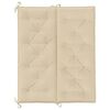 vidaXL hynde til havebænk 120x(50+50)x7 cm oxfordstof beige