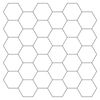vidaXL Hexagon flise 10 stk. Hvid gr&aring; 30 x 30 cm Polyurethan og PET