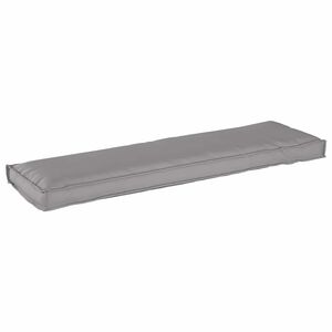 vidaXL Pude Oxford stof Gr&aring; 140 x 40 x 8 cm