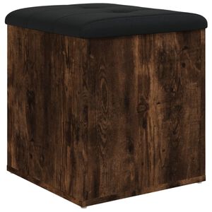 vidaXL skob&aelig;nk 42x42x45 cm konstrueret tr&aelig; r&oslash;get egetr&aelig;sfarve
