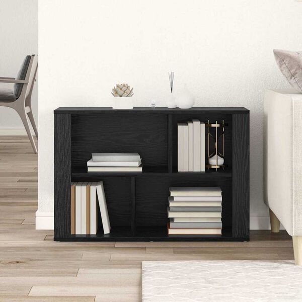 vidaXL Sideboard Sort eg 80 x 30 x 53 cm Konstrueret tr&aelig;