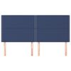 vidaXL sengegavl bl&aring; 180x5x118/128 cm stof