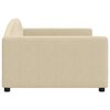 vidaXL daybed 100x200 cm stof cremefarvet