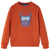 vidaXL Sweatshirt til b&oslash;rn lys rustfarvet str. 140