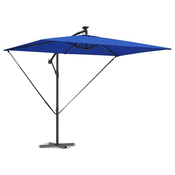 vidaXL Parasol Azurblå 294 x 200 x 270 cm Polyester og Aluminium
