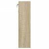 vidaXL vitrineskab 100x15x58 cm konstrueret træ sonoma-eg