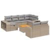 vidaXL sofas&aelig;t til haven 11 dele med hynder polyrattan beige