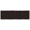 vidaXL bordplade 160x50x(2-6) cm naturlig kant behandlet tr&aelig; m&oslash;rkebrun