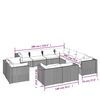 vidaXL loungesæt til haven 7 dele med hynder polyrattan grå