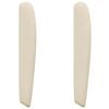vidaXL Hovedg&aelig;rde&oslash;re Creme 80 x 23 x 6 cm Stof