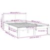 vidaXL sengeramme 120x190 cm massivt træ