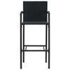 vidaXL barstole 2 stk. polyrattan sort