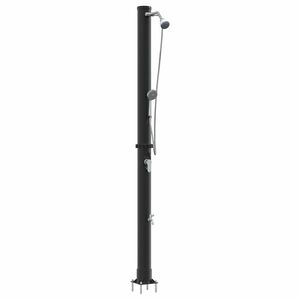 vidaXL Udend&oslash;rs Solbruser 20 l PVC og Aluminium Sort