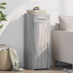 vidaXL reol 30x42,5x93 cm konstrueret tr&aelig; gr&aring; sonoma-eg