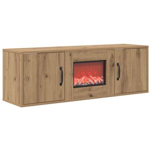 vidaXL Elektrisk pejs Artisan-eg 110 x 30 x 36,5 cm Konstrueret tr&aelig;