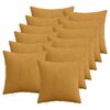 vidaXL Pudebetr&aelig;k 12 pcs HEERLEN Gul 50 x 50 cm cordfl&oslash;jl