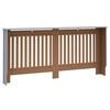 vidaXL Radiatorcover 2 pcs Gr&aring; 172 x 19 x 81,5 cm Konstrueret tr&aelig;